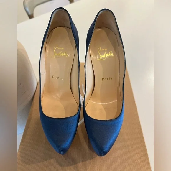 Christian Louboutin DAFFODILE 160 CREPE SATIN size 7.5 - Picture 5 of 15